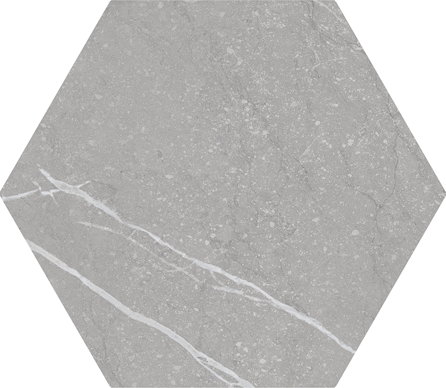 Petra Hexagon Grey