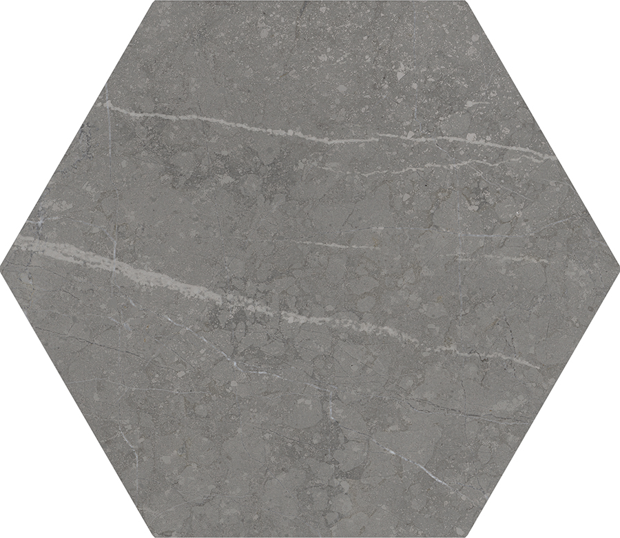 Petra Hexagon Charcoal